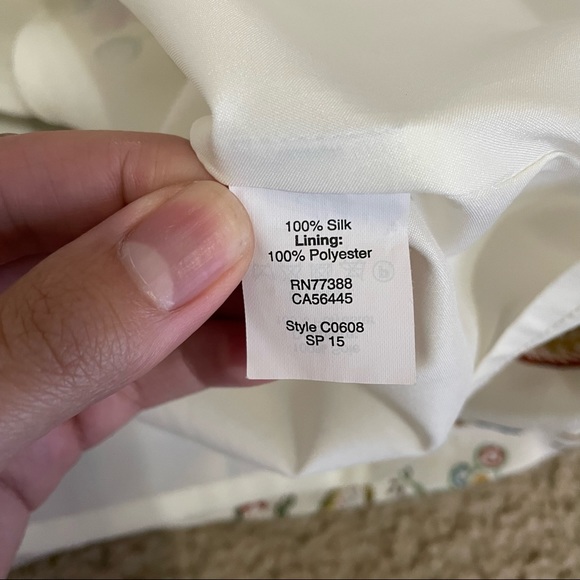 Madewell Size 2 Overlay Cami Botanical Floral Sleeveless Silk Dress - Picture 4 of 7